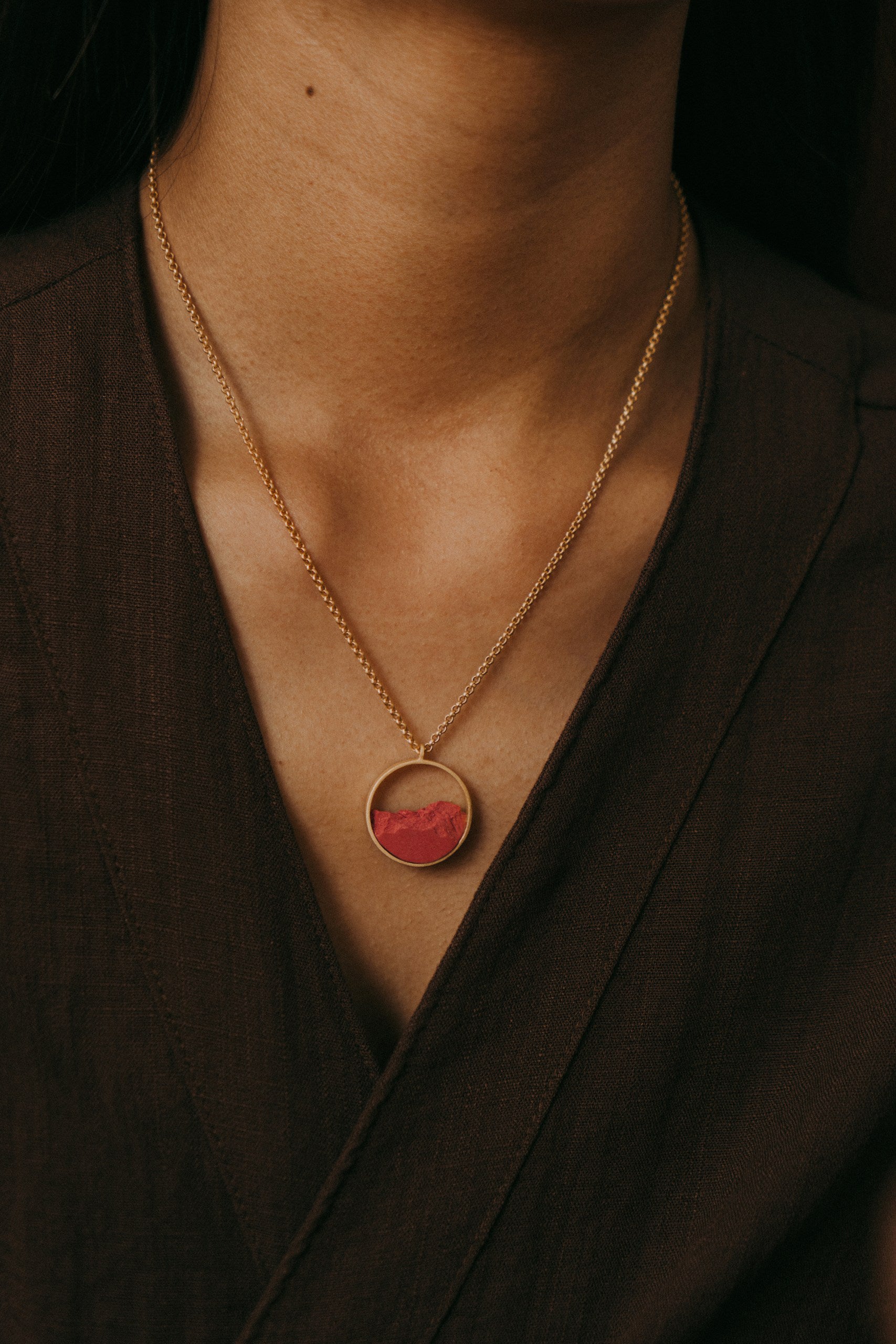 Collar Circular Mini Dorado