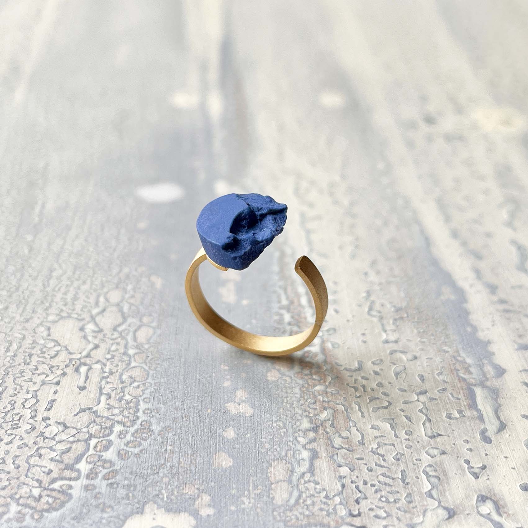 Anillo Curva Mini Dorado