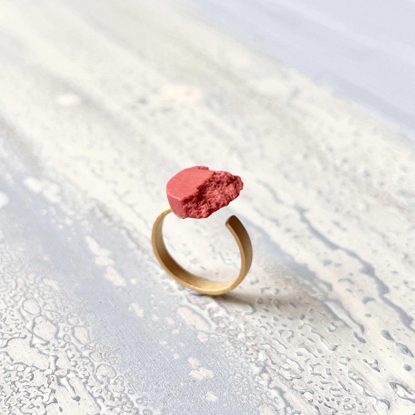 Anillo Curva Mini Dorado