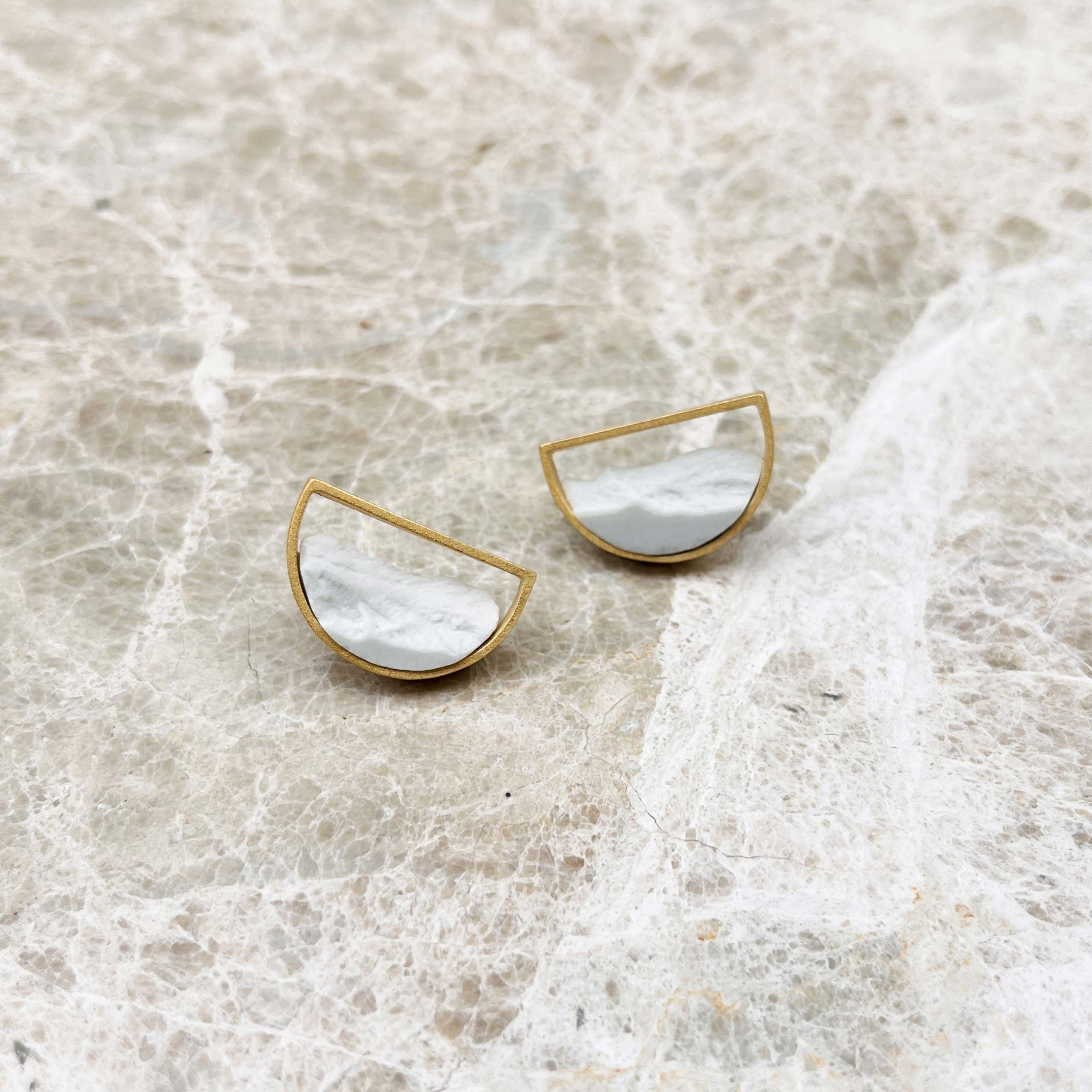 Pendientes Medialuna Dorados