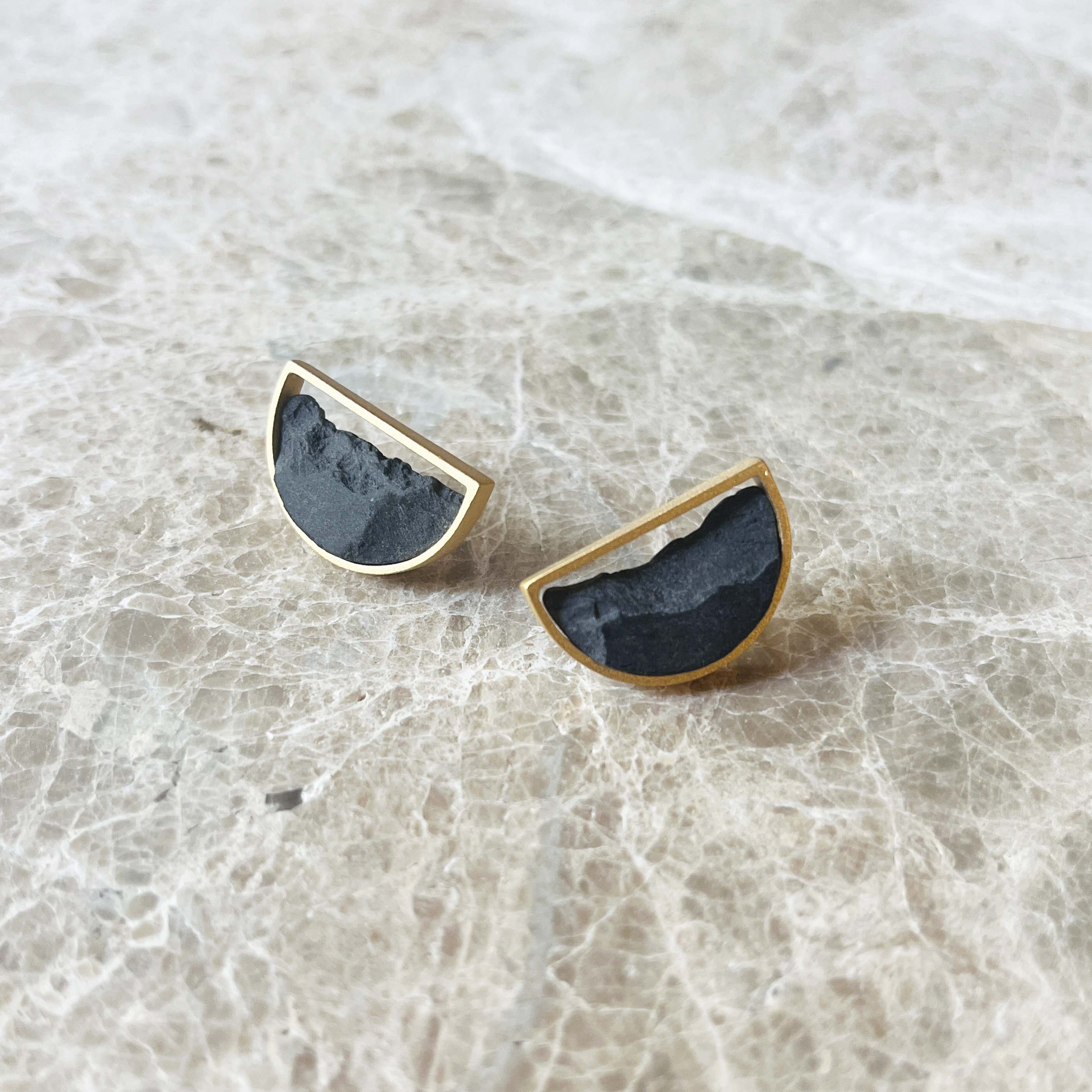 Pendientes Medialuna Dorados