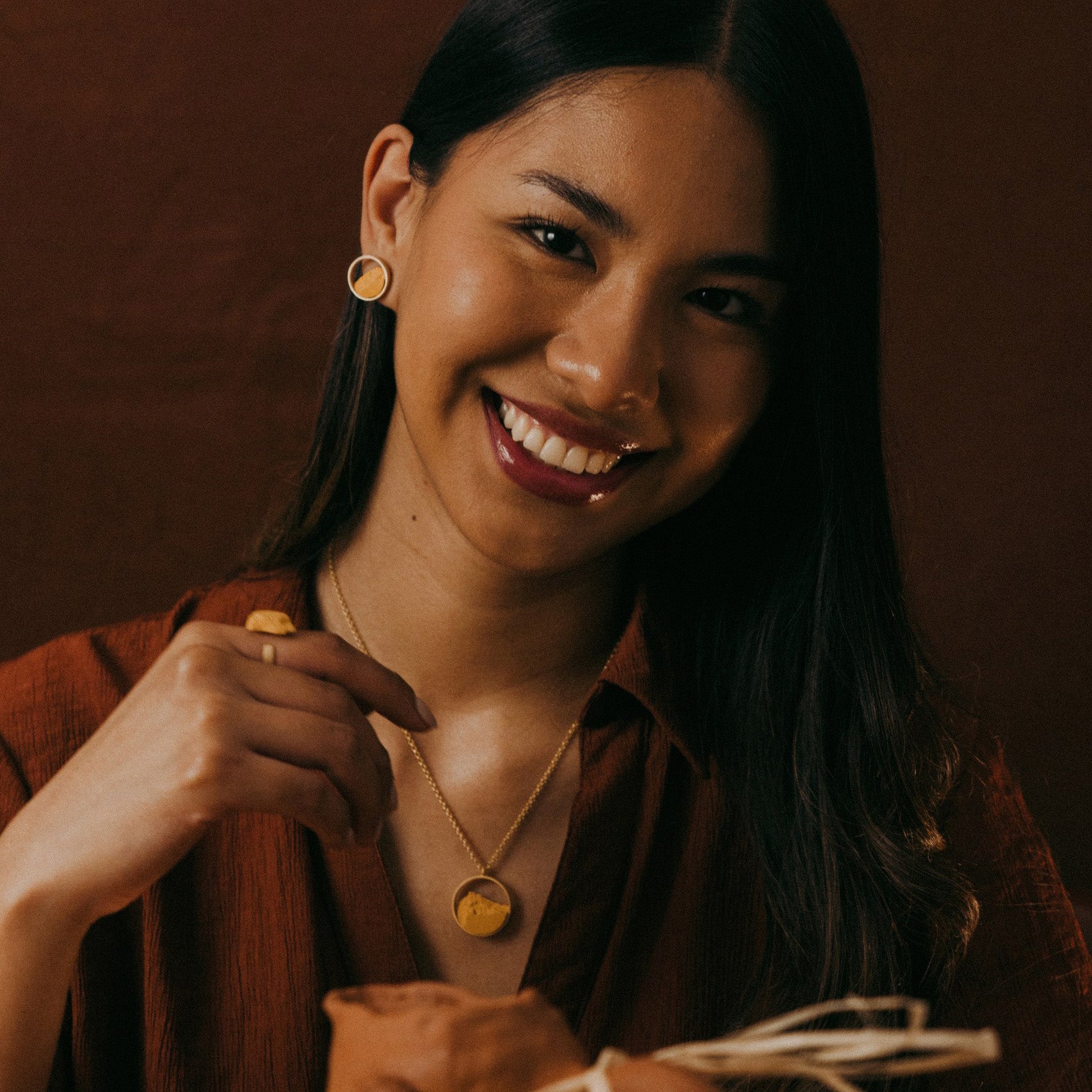 Collar Circular Mini Dorado