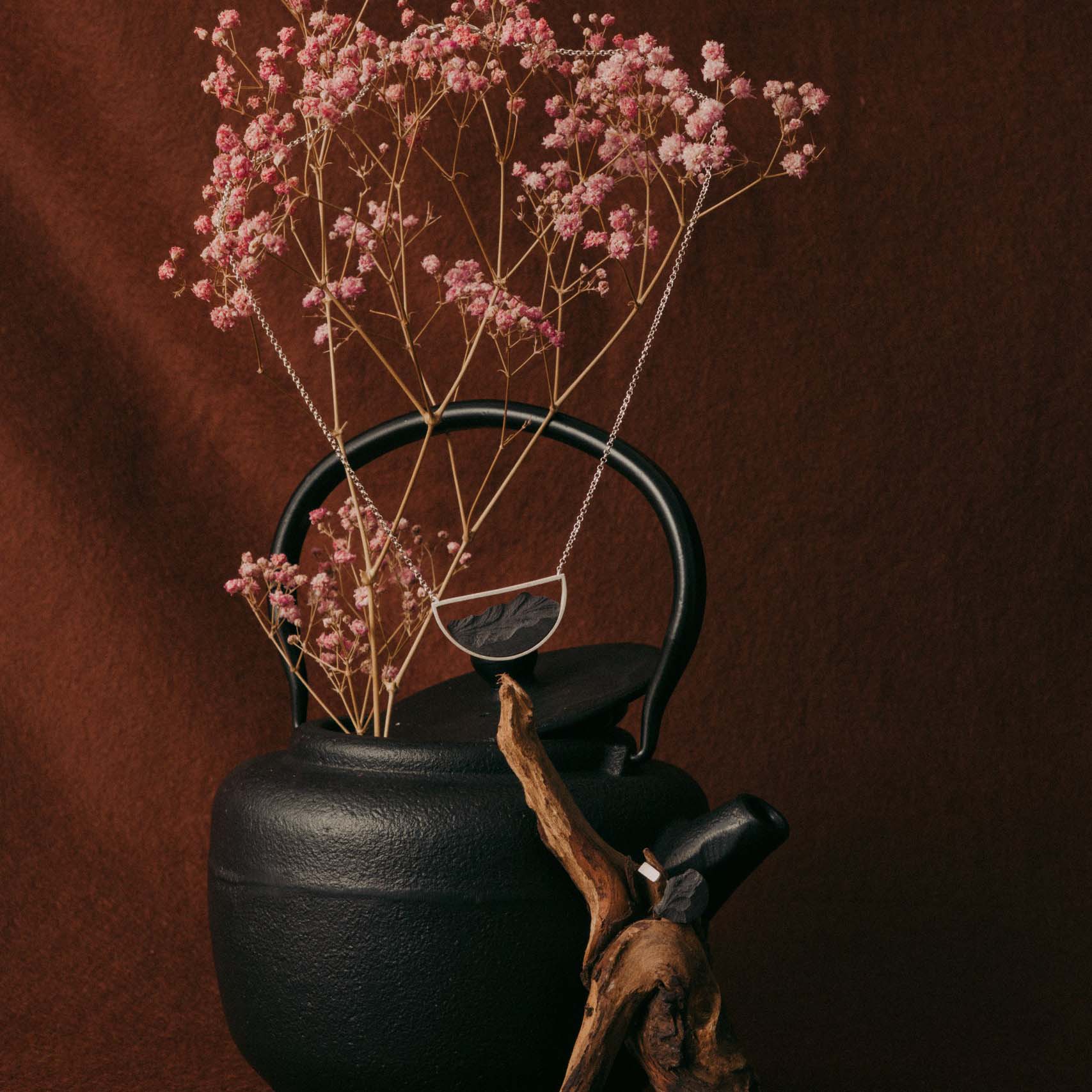 Collar Medialuna Plata