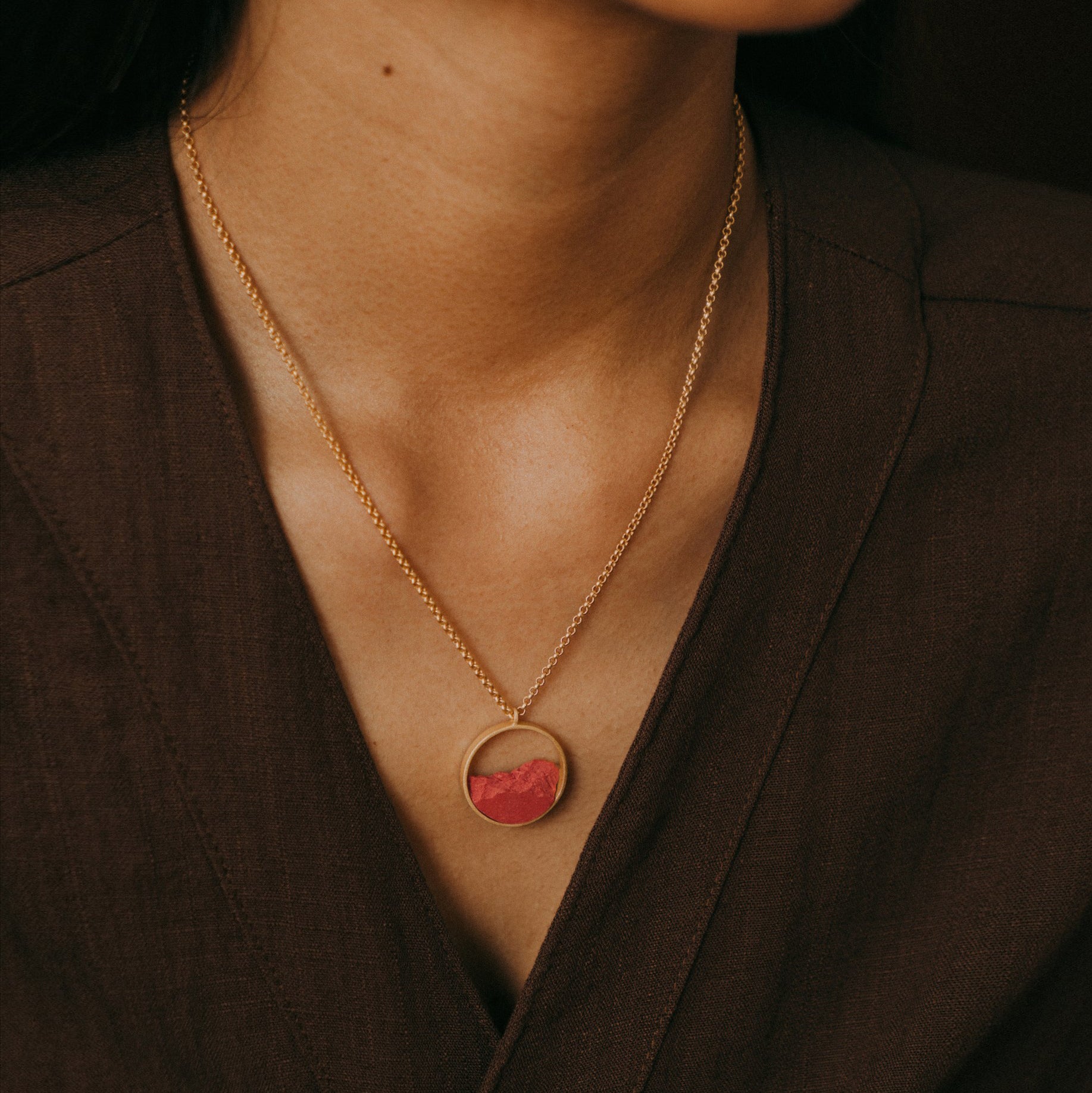 Collar Circular Mini Dorado